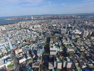 Distant View of Pohang Cityscape