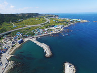 View of the Gangsa-ri Seaside Village