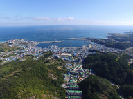 九龍浦（グリョンポ）港の全景